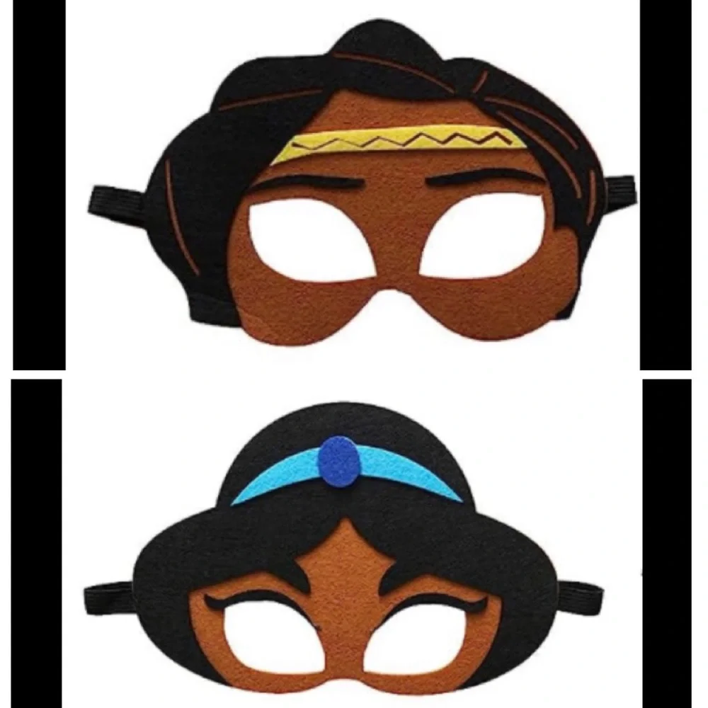COPY - Disney’s Jasmine & Pocahontas Fun Felt Face Mask with Elastic Straps Bra…